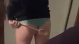 Wooden spoon dancin on the bare butt