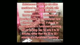 Stephanie's Maintenance Obedience Spanking