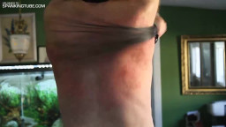 40/46 days of corporal punishment - day 35 prison - whip - tubular 18 tail whip/flogger of man made material